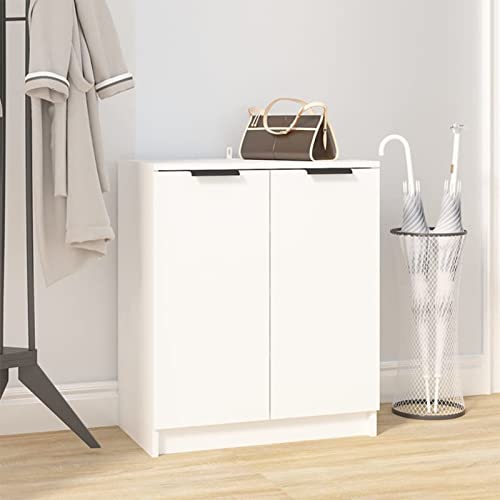 Xichuzi Mueble Zapatero, Zapateros Modernos, Recibidor Zapatero, Muebles Entrada Recibidor, Armario Zapatero, Zapatero Estrecho, de Madera contrachapada Blanco 59x35x70 cm