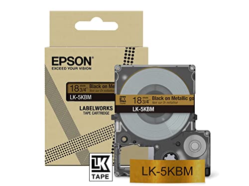 Cartouche d'encre Epson LK 5BKP pour LabelWorks LW C410 et LW C610 Or sur métallique - vue 7