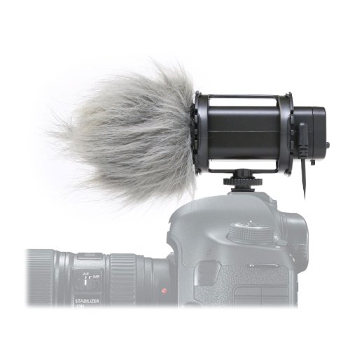 Vidpro XM-S Stereo Condenser Microphone with Fuzzy Windbuster