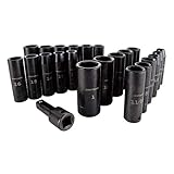 CRAFTSMAN Deep Impact Socket Set, SAE, 1/2-Inch, 23 Pieces (CMMT16970)