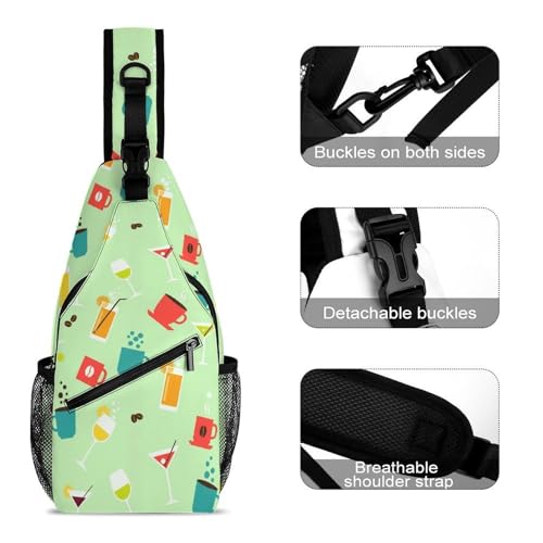 Bolso bandolera unisex ligero para hiking y viaje miniatura 3