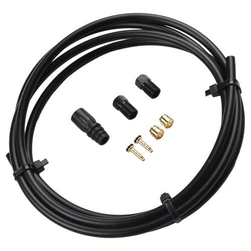 Jonikuper Kit de tuyau de frein à disque hydraulique avec tube d'huile de 0,8 m, vis et aiguilles, compatible avec TRP HD-T275 MD510 HD-M352 R510 HD-M500 pour VTT