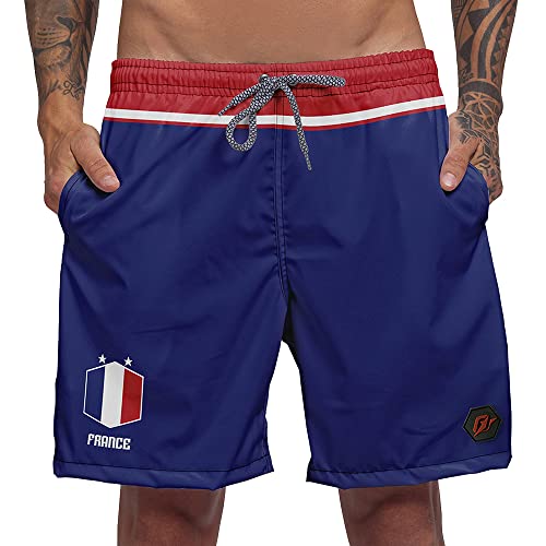 Short Bermuda Copa Torcedor França Azul
