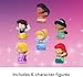 Fisher-Price Little People Toddler Toys Disney Princess Figure Pack, 6 Characters for Preschool Pretend Play Kids Ages 18 Months+