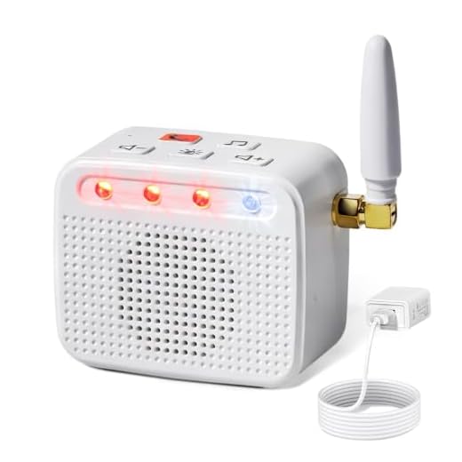 Cell Phone Ringer Amplifier for Hard of Hearing, 120dB Loud Ringtone & 4 LED Flash, Answer on Device or Phone, Missed Call Reminder, Auto Reconnect - Works with iPhone Android iPad