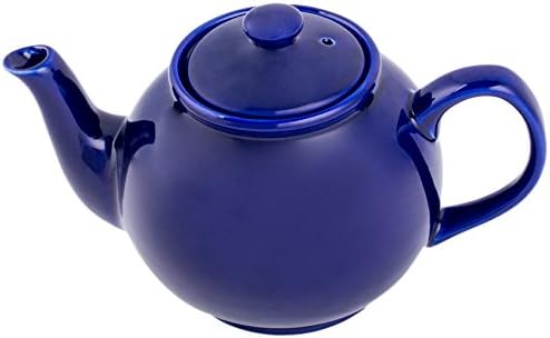 Fox Run Brands Earthenware Teapot, 6 Cup, Blue