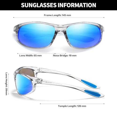 Image of FAGUMA Polarized Sports Sunglasses For Men UV400 Protection | Cycling Driving Fishing