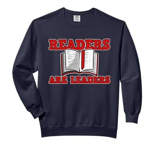 Book Reader Reading Bookworm Teacher Student Gift Comfort Colors Adult Sweatshirt