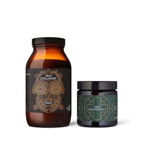 Image of Ancient + Brave Bundle of True Collagen 200g + 3-in-1 Magnesium 60 Capsules - High Protein - High Strength Magnesium Supplement