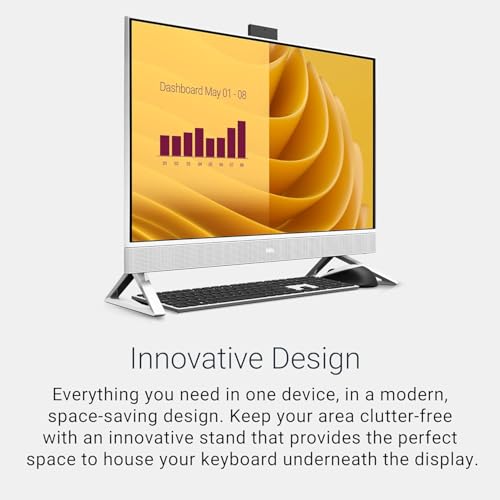 Image of Dell 27 All in One Touchscreen Desktop Computer, 27 inch FHD IPS Touch Screen Display, Intel Core 7 150U, 64 GB RAM, 1 TB SSD, NVIDIA GeForce MX570A GDDR6, Wi-Fi 6E, Wireless KB & Mouse, Windows 11 Pro