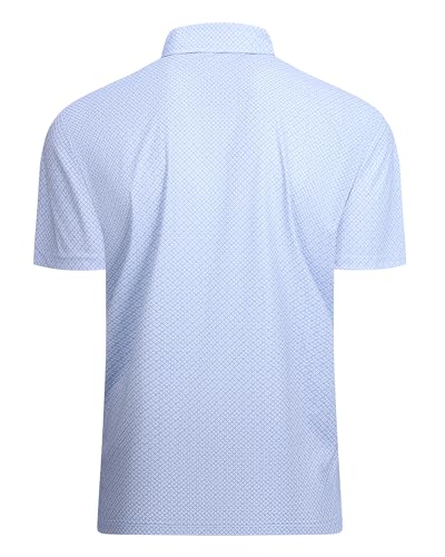 Image of Damipow Premium Golf Shirts for Men Dry Fit Performance Polo Short Sleeve Collared Shirt