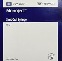 Algopix Similar Product 9 - Monoject Oral Syringe 3ml Clear  Box