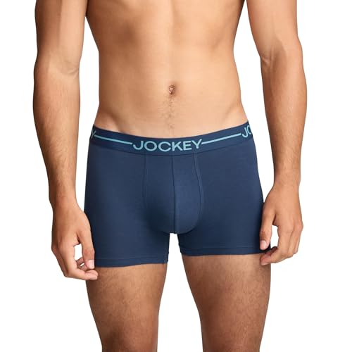 Jockey Men's Underwear Organic Cotton Stretch 4" Trunk - 3 Pack2