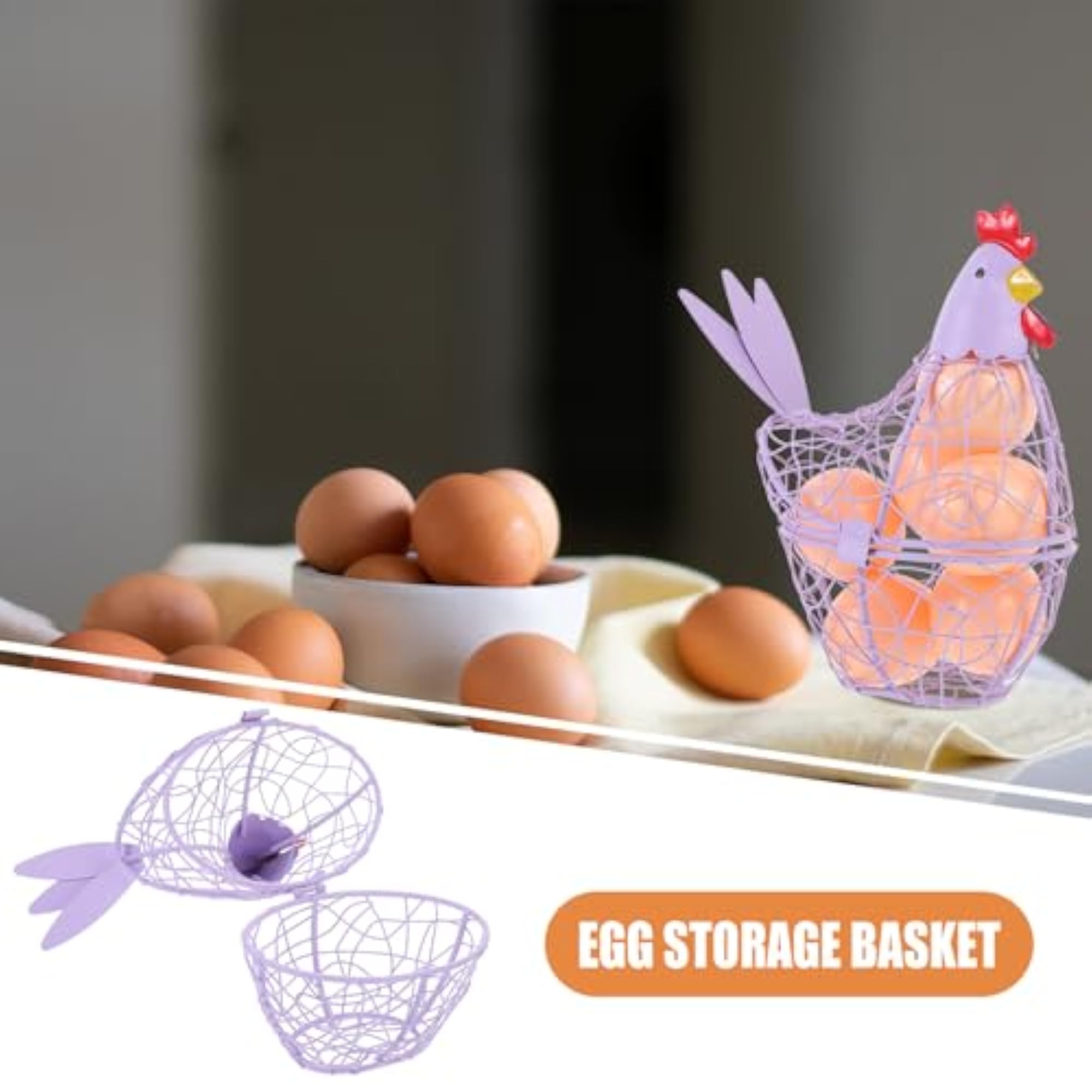 Decorative Metal Shaped Storage Holder for Kitchen