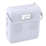 VELATEMOR Tragbarer CD-Player mit Bluetooth, Desktop-USB-FM-MP3-CD-Musik-Player mit Griff für Zuhause Im Freien