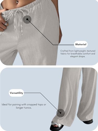 Image of GRECIILOOKS High Waist Trousers for Women - Flared Korean Style Formal Pants | Elegant Workwear for Office, College & Events (Available in Plus Size)