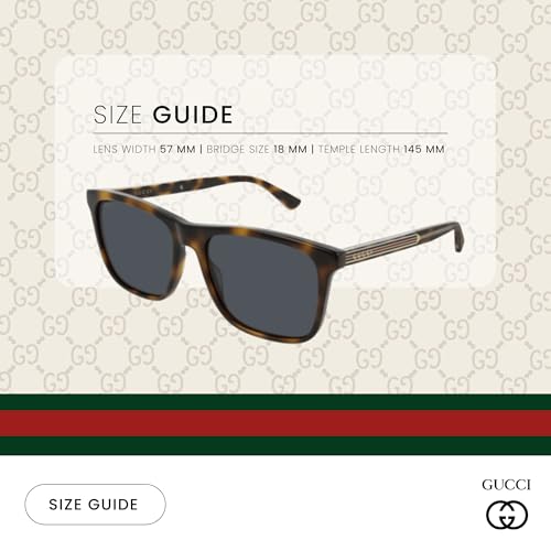 Gucci GG0381S Square Sunglasses For Men For Women +BUNDLE with ACCESSORY EYEWEAR KIT3