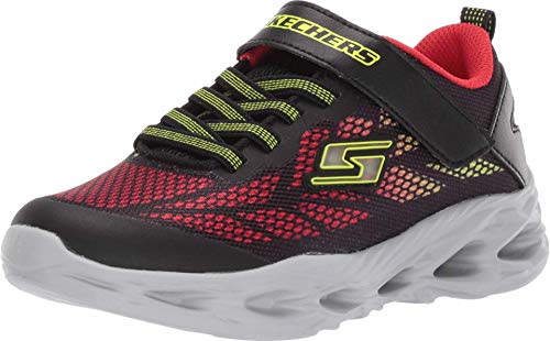 Skechers Vortex Flash Lumiere chaussures scratch respirantes et légères pour garçon et fille