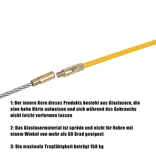 Kabeleinziehband 30 Meter Fiberglas Kabel Bandspulen Reel Puller Abziehvorrichtung Glasfaser Kabeleinziehgerät Kabel Werkzeug Elektriker Werkzeuge