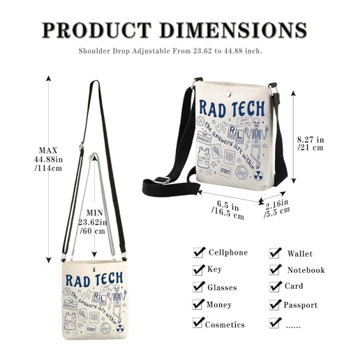 Radiology Technologist Gift Radiology Graduation Gift Rad Tech Crossbody Bag2