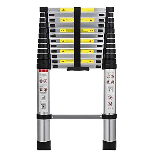 JHshop Escalera telescópica Antideslizante, Escalera telescópica para Tienda de campaña en el Techo de la casa, Escaleras de extensión telescópicas para Trabajo Pesado con Barra estabilizadora Cover