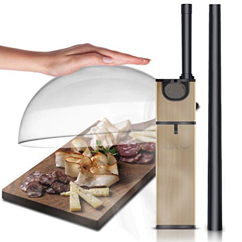 NutriChef PKSMKR25 Mac Portable Handheld Mini Food Smoker-Pro Hand Held Gun, Smoke Infuser
