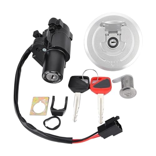 イグニッションスイッチ 燃料ガスタンクキャップ シートロック キーセット CB250 250 FMX650 35010-MFC-640 CB 250 650 オートバイに適合
