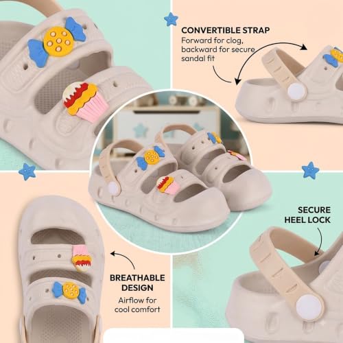 Image of SMARTOTS Kids Sandals for Boys & Girls, Lightweight Comfortable Casual Sandal Slippers for Daily Use, Home, Outdoor Play and Rainy Season