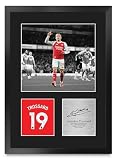 HWC Trading Leandro Trossard Arsenal Gifts Printed Signed Autograph Picture for Soccer Fans and Supporters - 16" x 12" Portrait Framed (ID-005483)