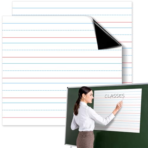 Papel magnético jumbo para el aula con líneas de escritura manuscrita