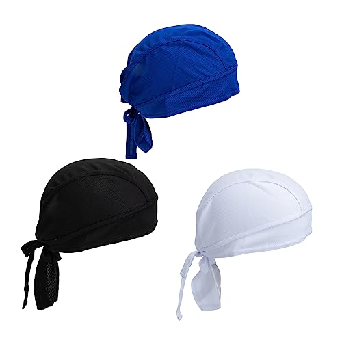POPETPOP Unisex Sports Hat 3pcs Summer Sunscreen Straw Wide Brim Hat for Cycling