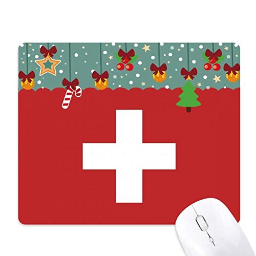 Tapis de souris Suisse en caoutchouc antidérapant pour bureau