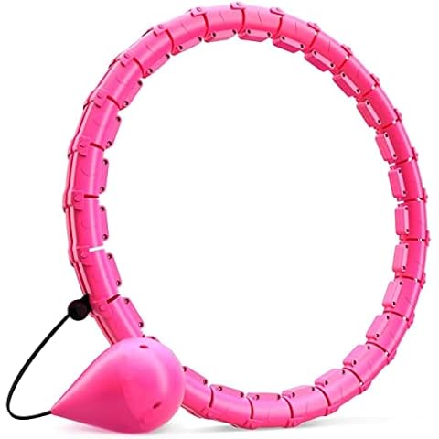 Smart Hula Hoop with Weight Ball, Weighted Hula Hoop for Adults, 24 Detachable Fitness Hula Hoops, Size Adjustable Smart Hoola Hop for Adult Fitness Weight Loss Cover