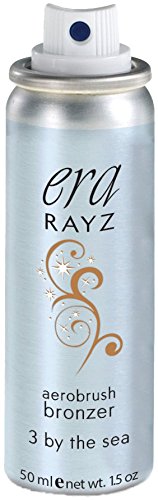 ERA Rayz spray on bronzer (3 By The Sea, 1.5 oz) - airbrush makeup, everyday, buildable, professional aerobrush cosmetics by Era Beauty