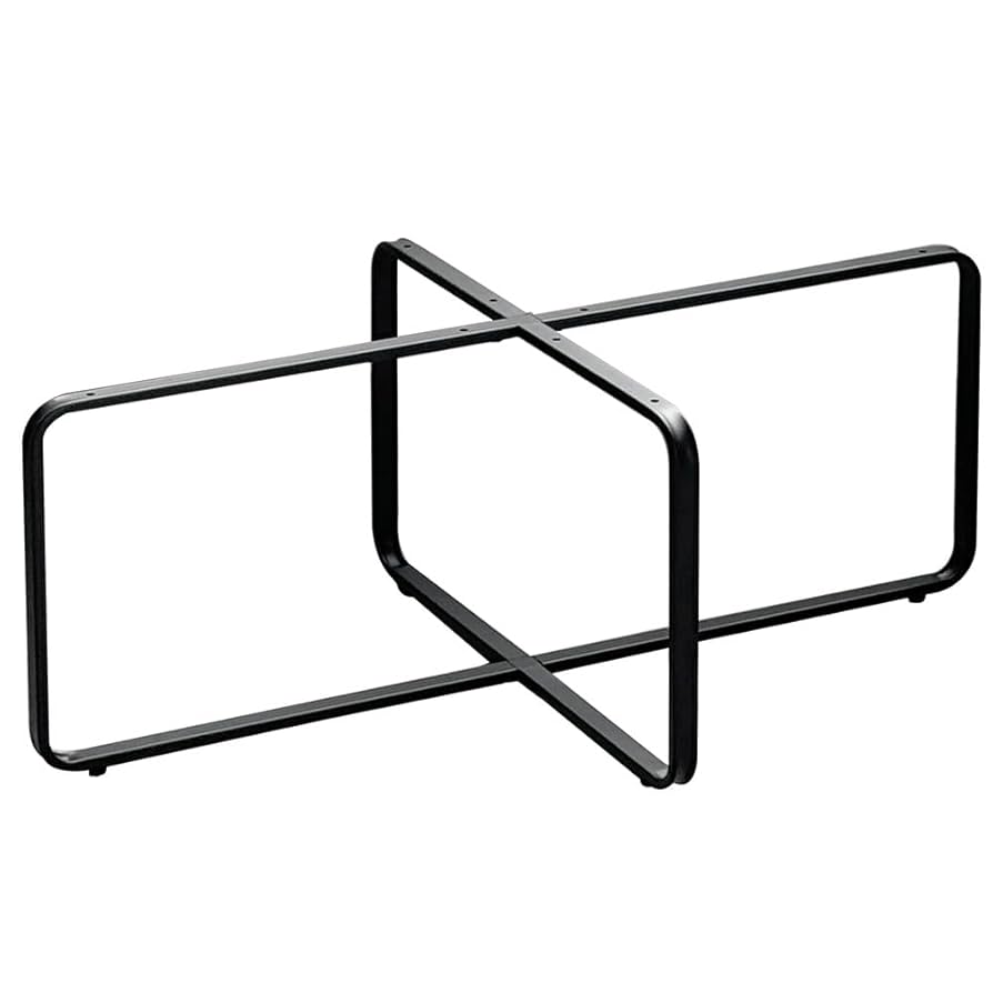 Amazon.co.jp: テーブル脚 クロス枠 スチール 黒脚 80cm×50cm×高