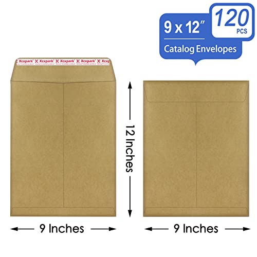Xxcxpark 120 PCS 9x12 Inches Security Catalog Envelopes