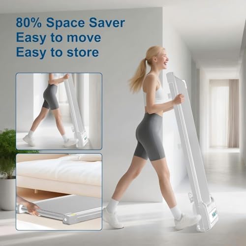Image of BARWING Foldable Incline Walking Pad 3.0 /3.5 HP Treadmills for Home, 7.5 /8.5 MPH Under Desk Treadmill with Handles, Foldable Treadmill with Quiet Brushless, 330 LBS Weight Capacity