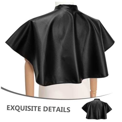 Capa para salón de peluquería negra 2 piezas impermeable miniatura 7