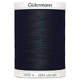 hochwertiger Nähfaden Gütermann Allesnäher No.100 1000 m 000, Schwarz