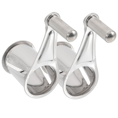 Rallador giratorio manual de acero inoxidable Toyvian 2 piezas miniatura 1
