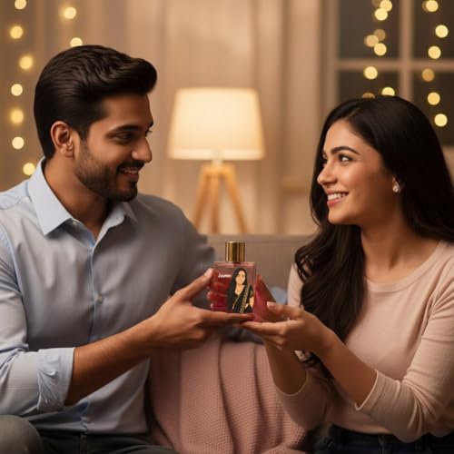 Image of Perfumes (Senorita Eau De Parfum 100ml | Premium Bella Vita EDP for Women | Long Lasting Floral Fruity Fragrance with Yuzu & Pomegranate | Personalized Name & Cartoon Art Bottle)