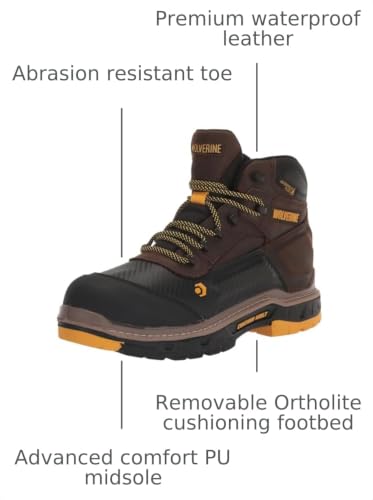 Image of Wolverine Men's Overpass Composite Toe Waterproof Work Boots