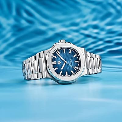 LACZ DENTON Pagani Design PD1728 Mens Automatic Watches Full Stainless Steel Waterproof 100M Watches for Men Men Mechanical Wristwatches