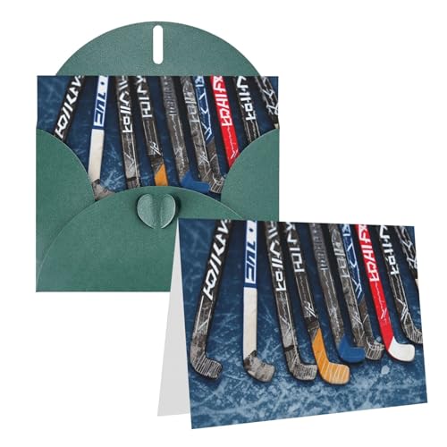Cartes de vœux de hockey pour anniversaire et remerciements chaleureux