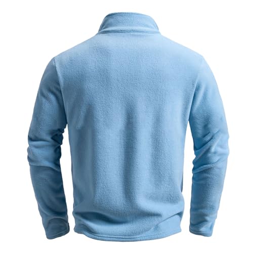 Chaqueta de forro polar con cuello alto aislante y estilo simple 6