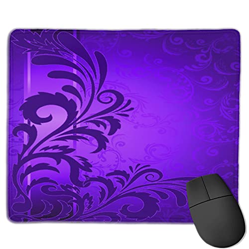 Preisvergleich Produktbild Benutzerdefinierte Office-Mauspad,Abstrakter lila Hintergrund mit Ornamenten, Anti-Rutsch-Gummibasis Gaming Mouse Pad Mat Desk Decor 9.5 "x 7.9"