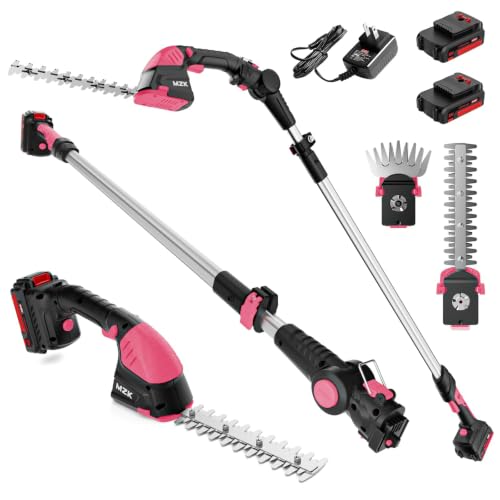 Image of MZK 2-in-1 21V Cordless Hedge Trimmer for Garden,Lawn,Yard
