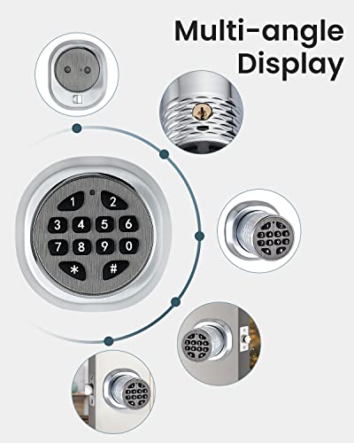 Door Knob With Keypad, Electronic Keyless Entry Door Lock, Auto Lock, Back Locking, Anti-Slip Handle, Waterproof, Anti-Peeping Password, Easy To Install Digital Knob For Home, Office, Bedroom #TOP6