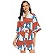 Chile Flag - Kimono corto para mujer, multicolor, S