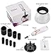 Mevolic Makeup Brush Cleaner and Dryer Machine, Completely Clean in Seconds and Dry in 360 Rotation with 8 Rubber Holders, Suit for All size Makeup Brushes
